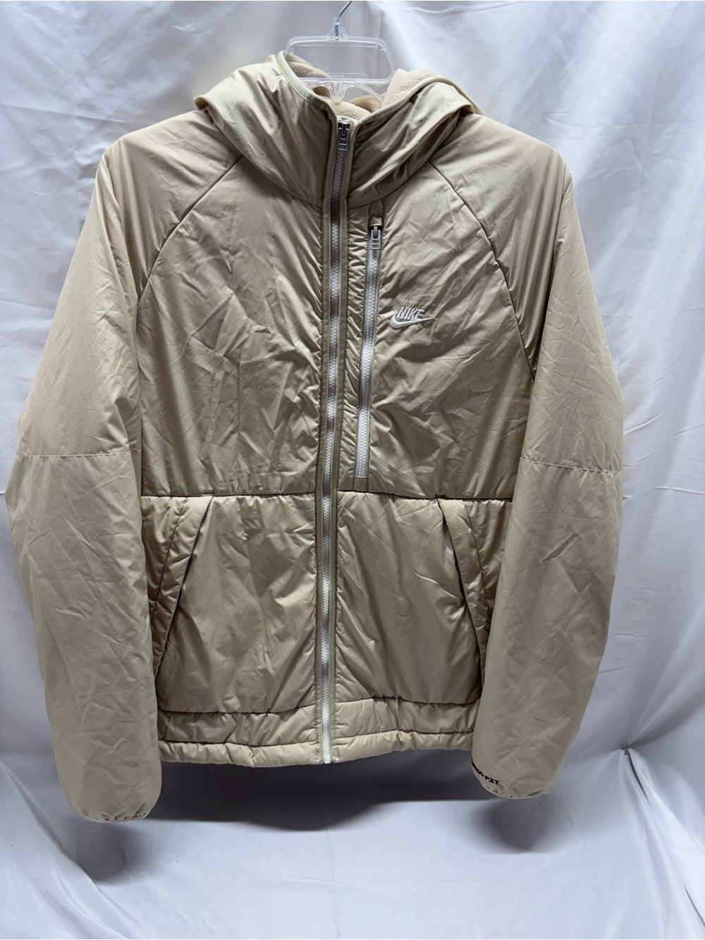 Nike Sportswear Therma-FIT Legacy Repel Men’s Hooded Jacket Beige/Rattan Size L